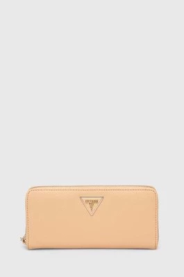 Guess portfel LAUREL damski kolor beżowy SWZG85 00460