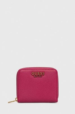 Guess portfel LARYN damski kolor różowy SWBA91 96370