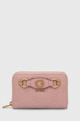 Guess portfel IZZY damski kolor różowy SWPD92 09400