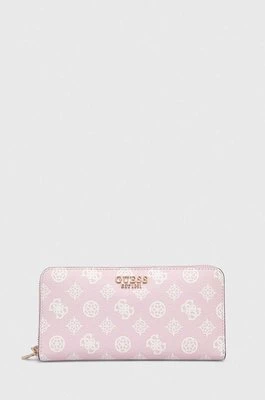 Guess portfel LAUREL damski kolor różowy SWPG85 00460