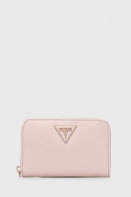 Guess portfel LAUREL damski kolor różowy SWZG85 00400