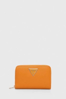 Guess portfel LAUREL damski kolor żółty SWZG85 00400