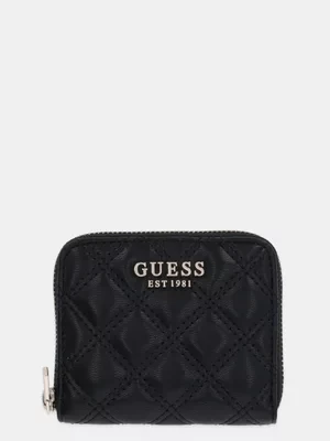 Guess portfel GIULLY damski kolor czarny SWQG87 48137