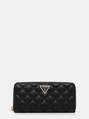Guess portfel GIULLY damski kolor czarny SWQG96 73146