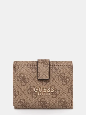 Guess portfel LAUREL damski kolor beżowy SWSG74 59138