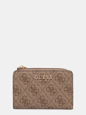 Guess portfel LAUREL damski kolor beżowy SWSG74 59156