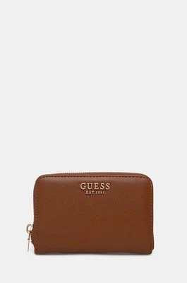 Guess portfel LAUREL damski kolor brązowy SWVC85 00140