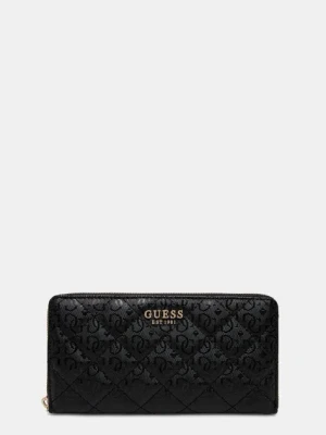 Guess portfel LAUREL damski kolor czarny SWGG85 00163