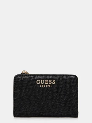 Guess portfel LAUREL damski kolor czarny SWZG85 00156