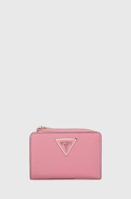 Guess portfel LAUREL damski kolor różowy SWXG85 00560