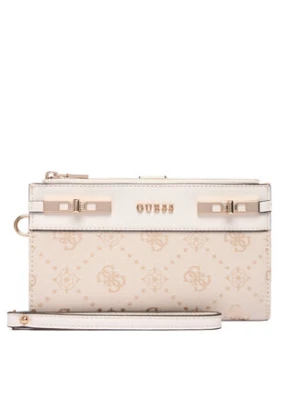 Zdjęcie produktu Guess Portfel Melinda Logo Slg SWJP99 02157 Écru