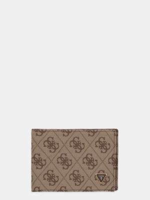 Guess portfel MILANO męski kolor beżowy SMMALL LEA27