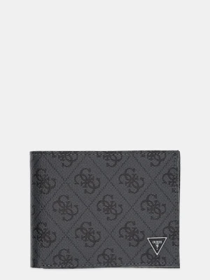 Guess portfel MILANO męski kolor czarny SMMALL LEA27