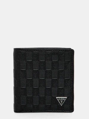 Guess portfel NEW BOSTON męski kolor czarny SMNEBR LEA25
