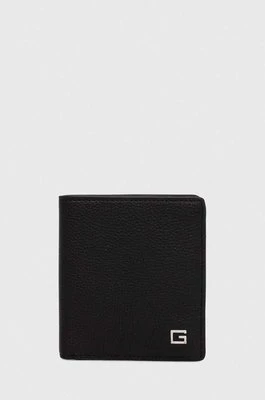 Guess portfel skórzany NEW ZURGIO męski kolor czarny SMNEZU LEA22