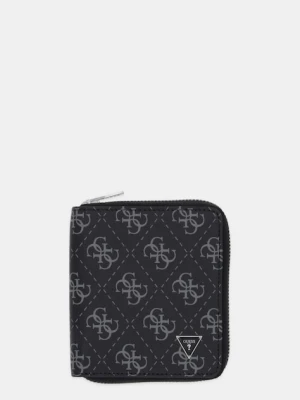 Guess portfel skórzany MILANO męski kolor czarny SMMALO LEA02