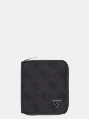 Guess portfel skórzany MILANO męski kolor czarny SMMALO LEA02