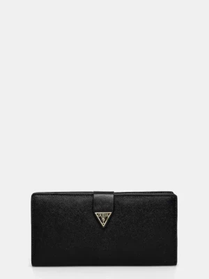 Guess portfel skórzany MIRIAM damski kolor czarny RW1771 P5201