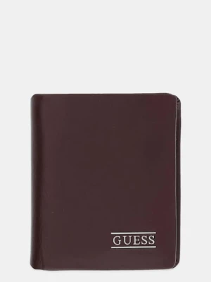 Guess portfel skórzany NEW BOSTON kolor brązowy SMNEBR LEA22