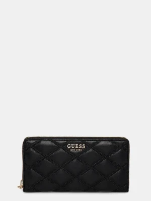 Guess portfel TAMSIN damski kolor czarny SWQG96 32163