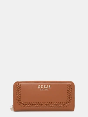 Guess portfel TATUM damski kolor brązowy SWNG96 67146