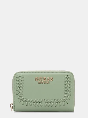 Guess portfel TATUM damski kolor zielony SWNG96 67140