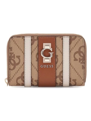Guess Portfel w kolorze jasnobrązowo-beżowym - 14 x 9 x 2 cm rozmiar: onesize