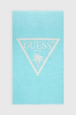 Guess ręcznik kąpielowy JACQ kolor turkusowy E4GZ28 SG00P