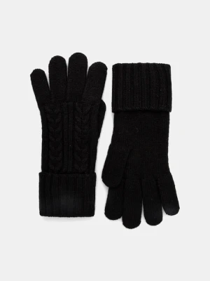 Guess rękawiczki damskie kolor czarny AW5382 POL02