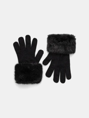 Guess rękawiczki SHAIDA damskie kolor czarny AW5410 POL02