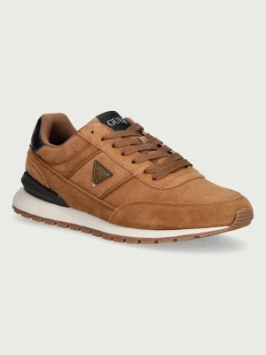 Guess REXLOR sneakersy męskie zamszowe brązowy