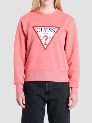Zdjęcie produktu GUESS Różowa bluza damska Original Fleece, Rozmiar S