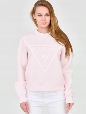 GUESS Różowa damska bluza z dużym logo