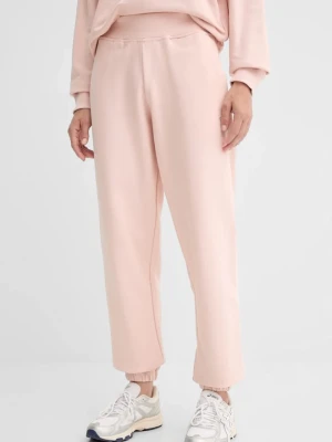 GUESS Różowe dresowe damskie spodnie Primula, Rozmiar L