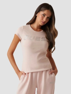 GUESS Różowy t-shirt damski Kiara