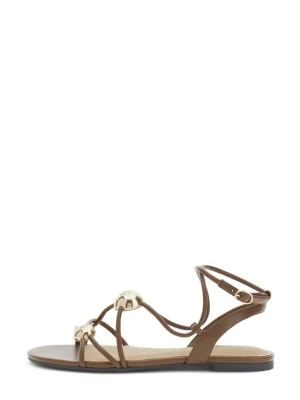 Guess Sandały FLTTAB ELE03 Brązowy