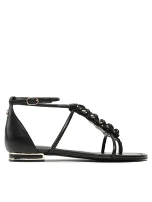 Guess Sandały Cadha FL6CDH LEA21 Czarny