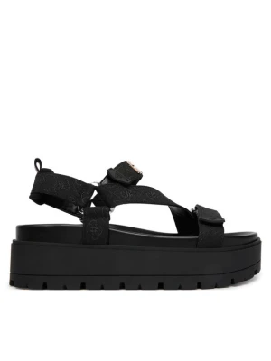 Guess Sandały FLJFTT FAL03 Czarny
