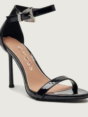 Guess Sandały na szpilce INSRAA | z dodatkiem skóry