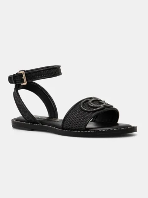 Guess sandały SIYONA damskie kolor czarny FLJSIY FAB03
