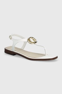 Guess sandały skórzane MIRY damskie kolor biały FLJMIR LEA03
