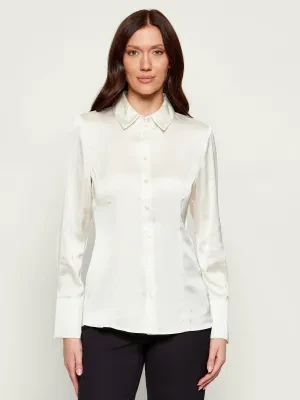 GUESS Satynowa koszula FERNANDA | Slim Fit