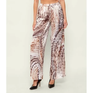 GUESS Satynowe spodnie INES | flare fit