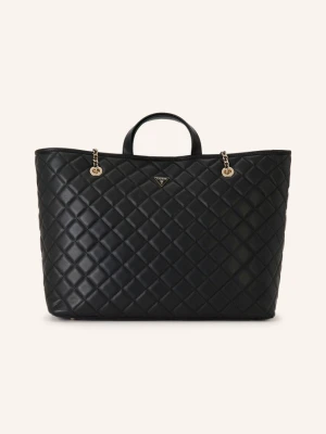 Guess Shopperka Juliet Large Z Torebką Typu Pouch schwarz