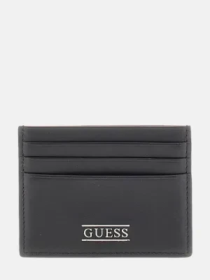 Guess Skórzane etui na karty BOSTON