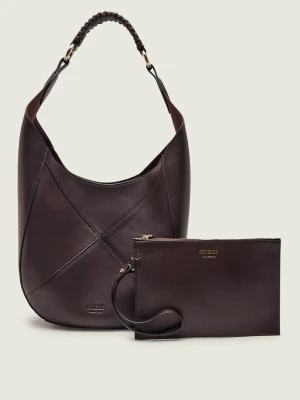 Guess Skórzane hobo + saszetka PAULINE