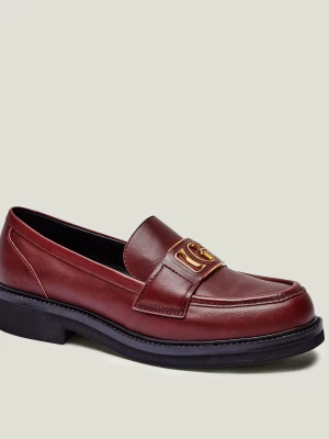 Guess Skórzane loafersy SHUTTLE3