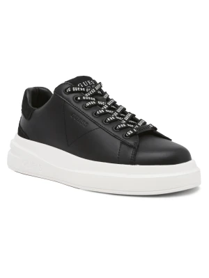 Guess Skórzane sneakersy ELBA czarny