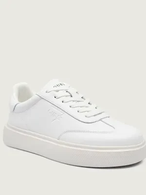Guess Skórzane sneakersy PLAZA