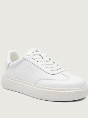 Guess Skórzane sneakersy PLAZA